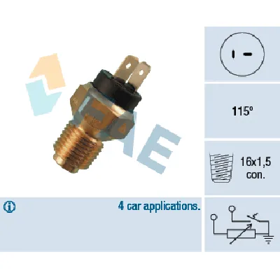 Senzor, temperatura rashladne tečnosti FAE FAE34020 IC-ABB3B5