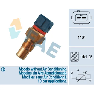 Senzor, temperatura rashladne tečnosti FAE FAE34090 IC-ABB267