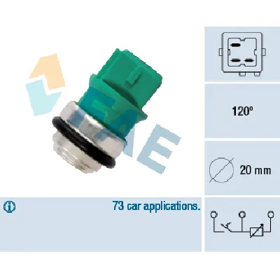 Senzor, temperatura rashladne tečnosti FAE FAE34350 IC-ABB489