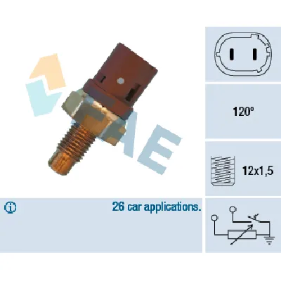 Senzor, temperatura rashladne tečnosti FAE FAE34390 IC-ABB35C