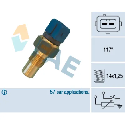 Senzor, temperatura rashladne tečnosti FAE FAE34440 IC-ABB31F