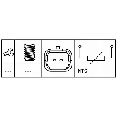 Senzor, temperatura rashladne tečnosti HELLA 6PT009 309-431 IC-D20D14