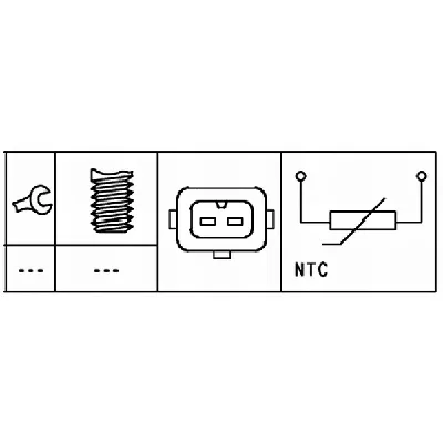 Senzor, temperatura rashladne tečnosti HELLA 6PT009 309-541 IC-D20D28