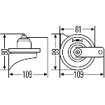 Sirena HELLA 3FH007 424-801 IC-298350