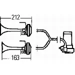 Sirena HELLA 3PB003 001-661 IC-C1478A