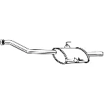 Srednji izduvni lonac BOSAL BOS200-801 IC-A10DC6