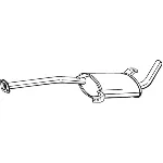 Srednji izduvni lonac BOSAL BOS279-125 IC-ABAA26