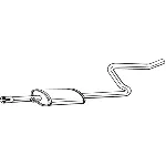 Srednji izduvni lonac BOSAL BOS281-283 IC-B41526