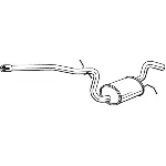 Srednji izduvni lonac BOSAL BOS285-457 IC-E7848A