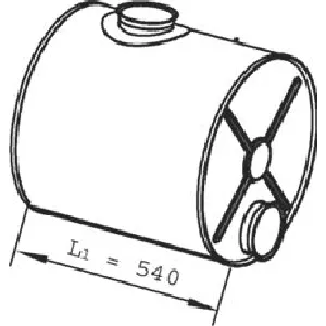 Srednji izduvni lonac DINEX DIN21343 IC-B50167
