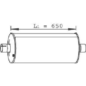 Srednji izduvni lonac DINEX DIN28426 IC-A365A8