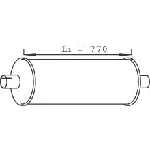 Srednji izduvni lonac DINEX DIN28447 IC-A365AA