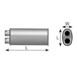 Srednji izduvni lonac DINEX DIN47300 IC-204655