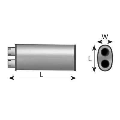 Srednji izduvni lonac DINEX DIN47300 IC-204655