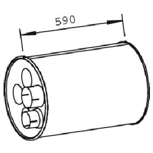 Srednji izduvni lonac DINEX DIN47309 IC-C6CE38