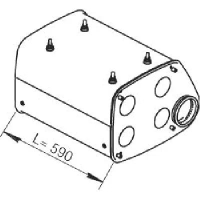 Srednji izduvni lonac DINEX DIN49366 IC-275537