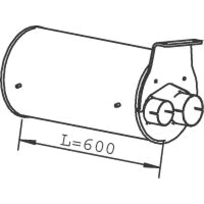 Srednji izduvni lonac DINEX DIN49396 IC-B06A21