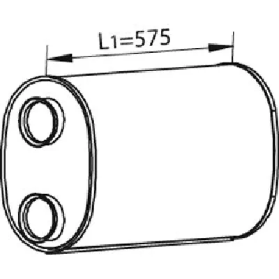 Srednji/izduvni lonac DINEX DIN68333 IC-A3675F