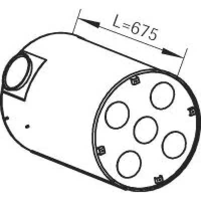 Srednji izduvni lonac DINEX DIN80401 IC-372209