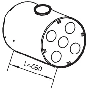 Srednji/izduvni lonac DINEX DIN80403 IC-9B476F