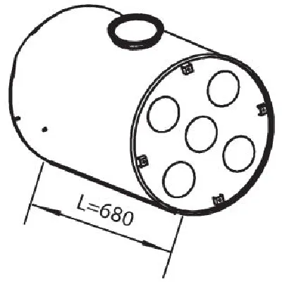 Srednji/izduvni lonac DINEX DIN80403 IC-9B476F