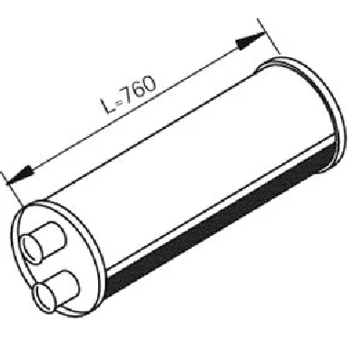 Srednji izduvni lonac DINEX DIN80447 IC-214582