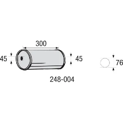 Srednji izduvni lonac, univerzalni BOSAL BOS248-004 IC-C407A7