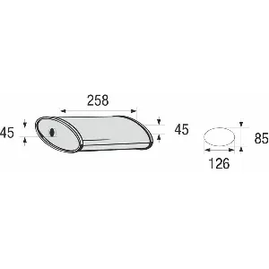 Srednji izduvni lonac, univerzalni BOSAL BOS248-059 IC-G0W7E2