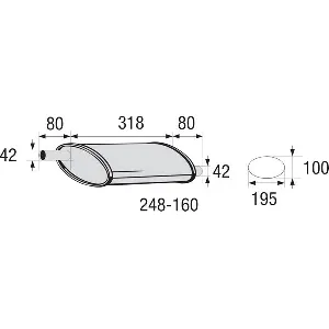 Srednji izduvni lonac, univerzalni BOSAL BOS248-160 IC-C407AE
