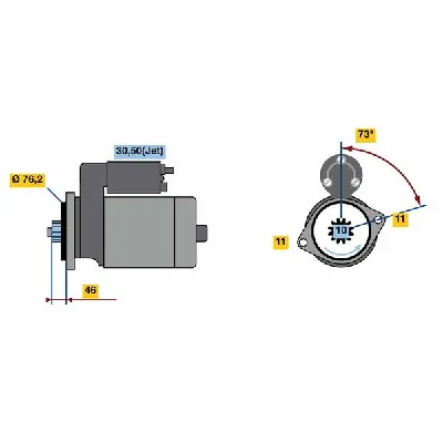 Starter BOSCH 0 001 121 412 IC-D20682