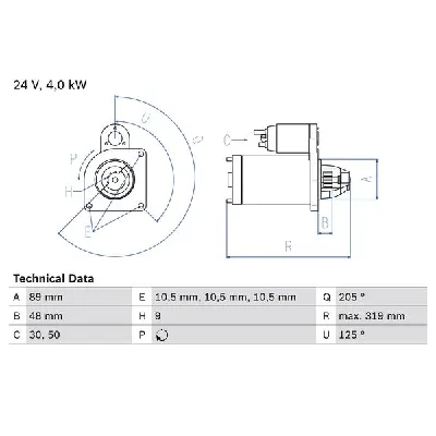 Starter BOSCH 0 986 017 240 IC-428182