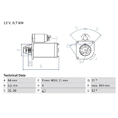 Starter BOSCH 0 986 017 840 IC-428193