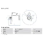Starter BOSCH 0 986 018 570 IC-CFEC51