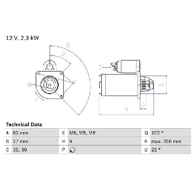 Starter BOSCH 0 986 018 950 IC-9DB06D