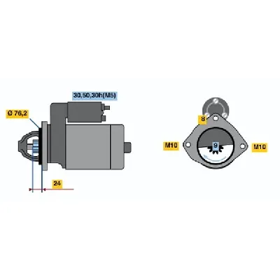 Starter BOSCH 0 986 019 980 IC-D2074C