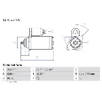 Starter BOSCH 0 986 020 280 IC-C420C3