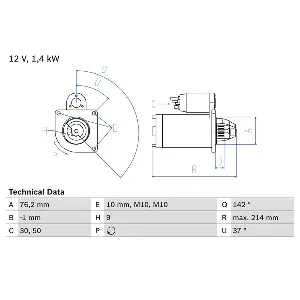 Starter BOSCH 0 986 020 860 IC-D2077D