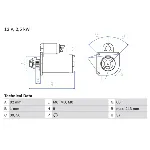 Starter BOSCH 0 986 021 640 IC-BF7405