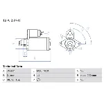 Starter BOSCH 0 986 022 880 IC-CFEC65