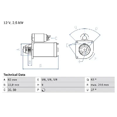 Starter BOSCH 0 986 023 120 IC-C2C58C