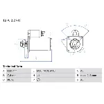 Starter BOSCH 0 986 023 380 IC-D207C0
