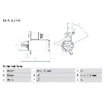 Starter BOSCH 0 986 024 040 IC-D45DC7
