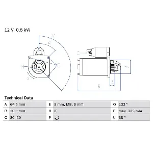 Starter BOSCH 0 986 024 210 IC-CFDF48