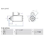 Starter BOSCH 0 986 024 360 IC-D207D6