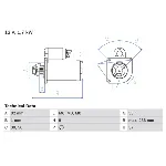 Starter BOSCH 0 986 025 380 IC-D6A62B