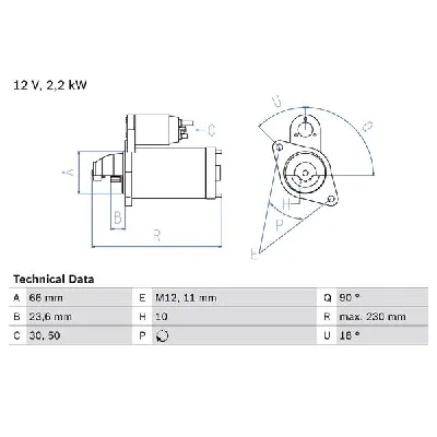 Starter BOSCH 0 986 025 400 IC-D7ABA2