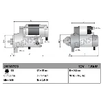 Starter DENSO DSN1378 IC-DE72E9
