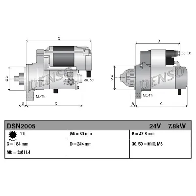 Starter DENSO DSN2005 IC-F649ED