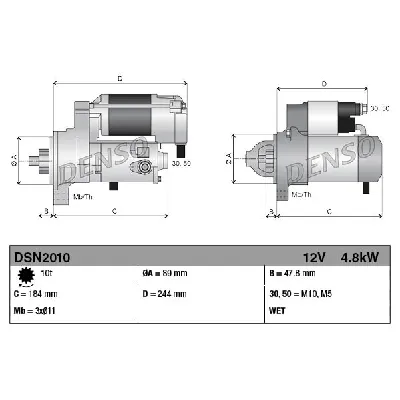 Starter DENSO DSN2010 IC-F649F2