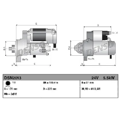 Starter DENSO DSN2013 IC-F649F5